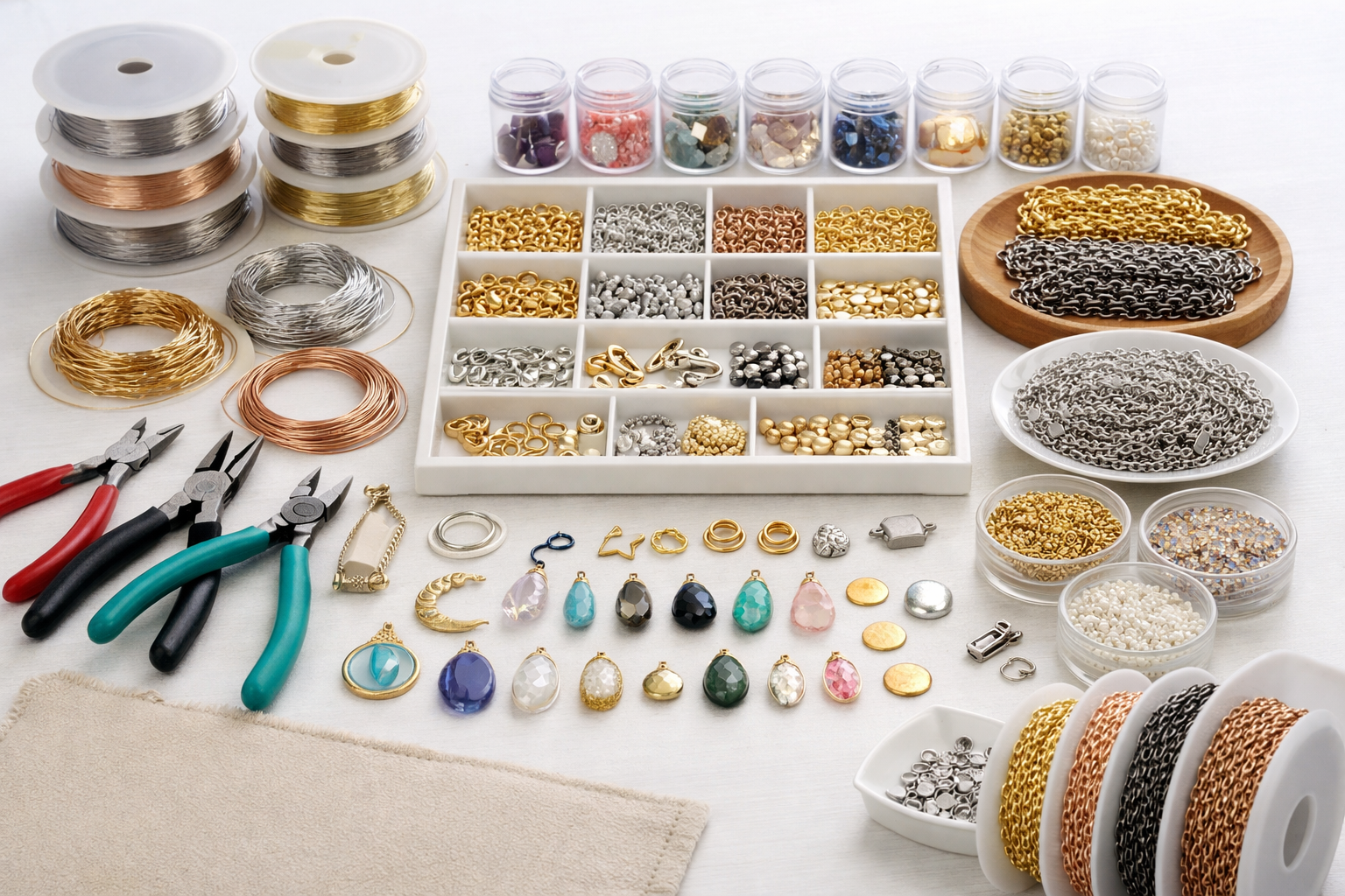 Kolye yapımında kullanılan malzemeler